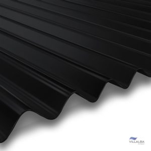 Zinc micro ondulado pp 0,35x796x2500 negro ral9017