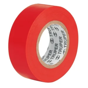 cinta aislante rojo 19mmx18mt