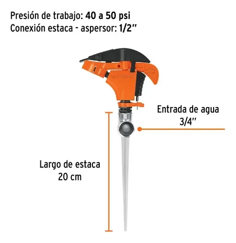 estaca universal aspersor truper 1010366 - Imagen 3