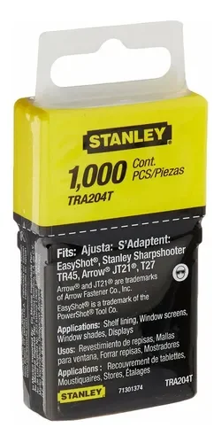 grapa 1/4 (tra204t) stanley - Imagen 2