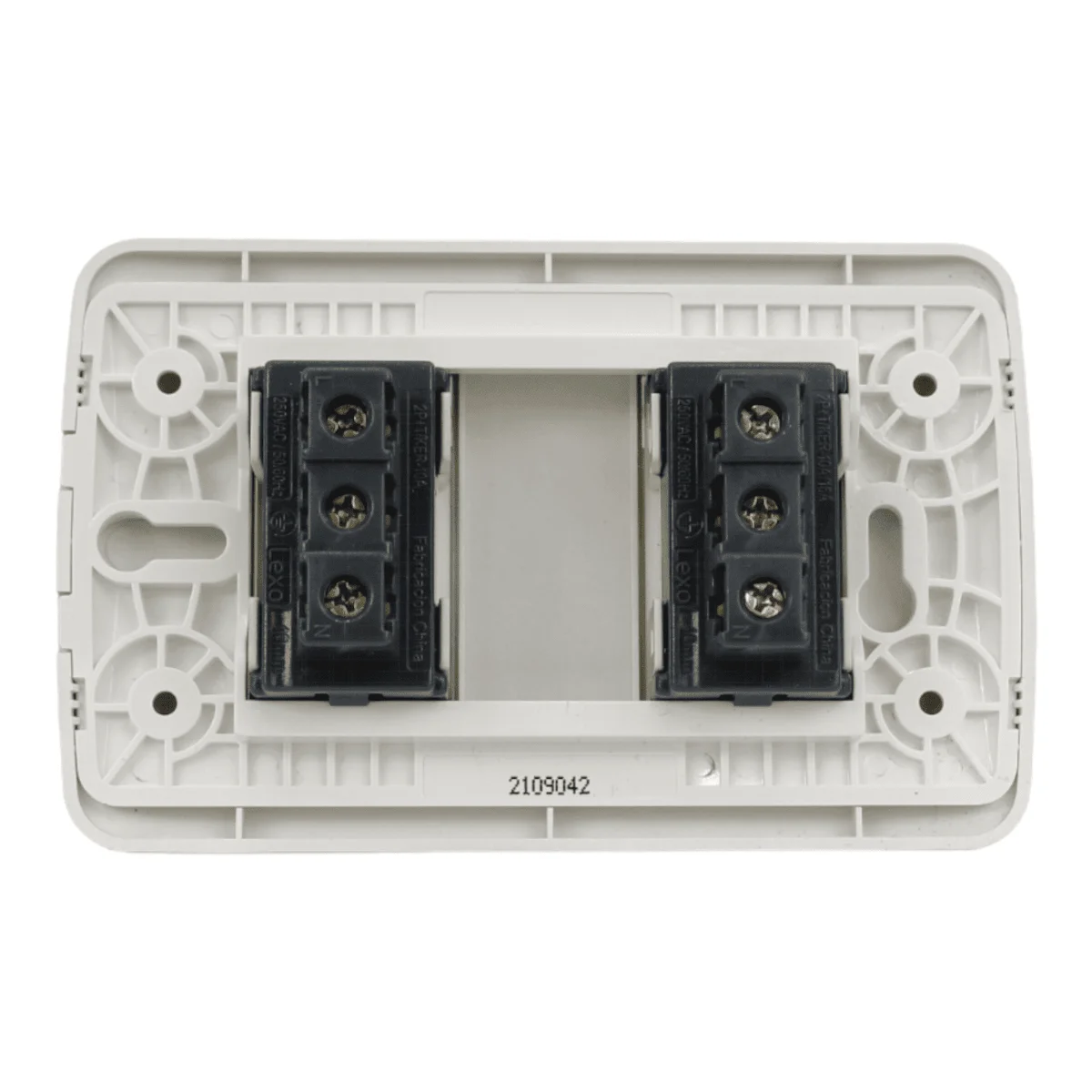 toma doble 10a + 10/16a plata blanco 5380118e - Imagen 3