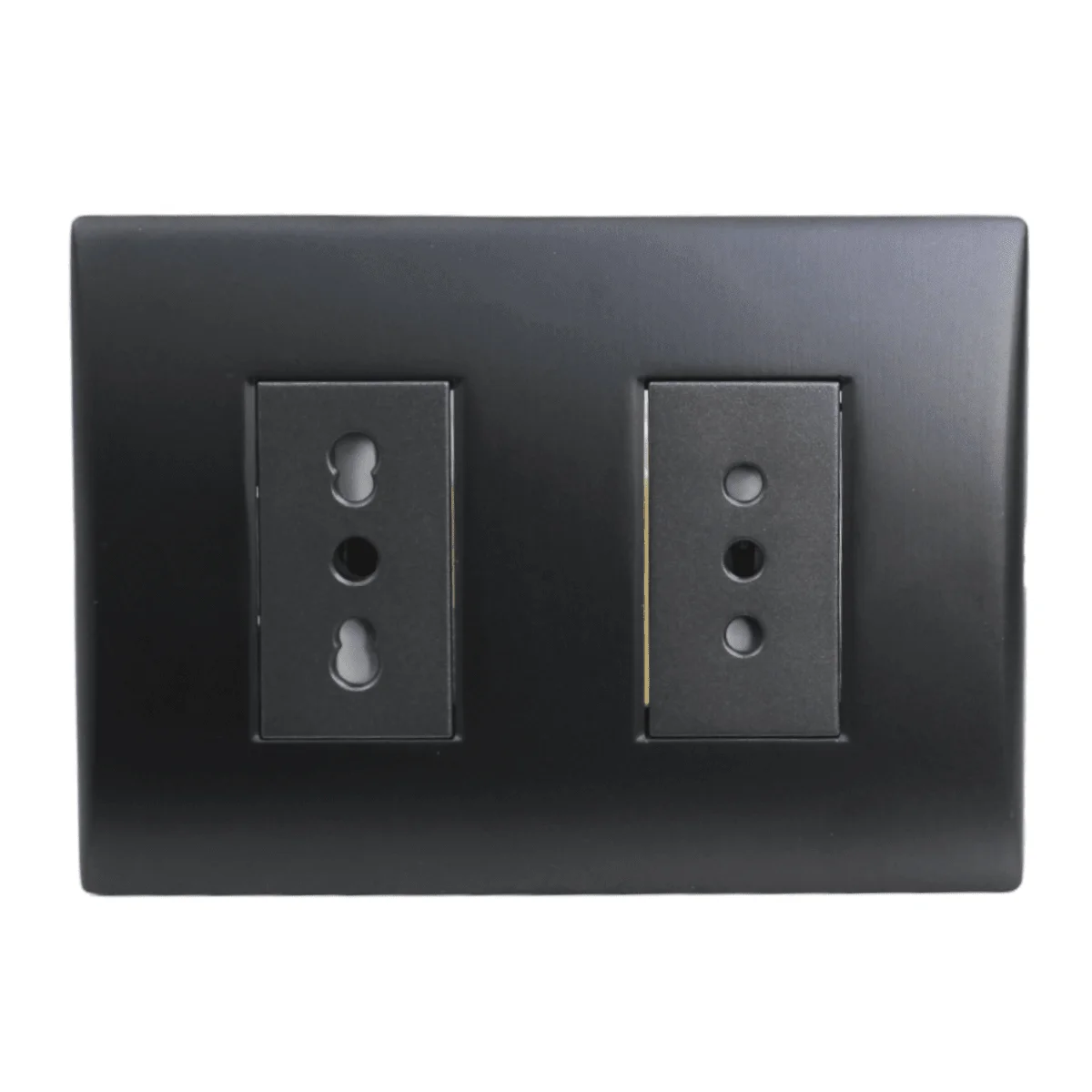 toma doble 10a+10/16a black 5381140e - Imagen 2