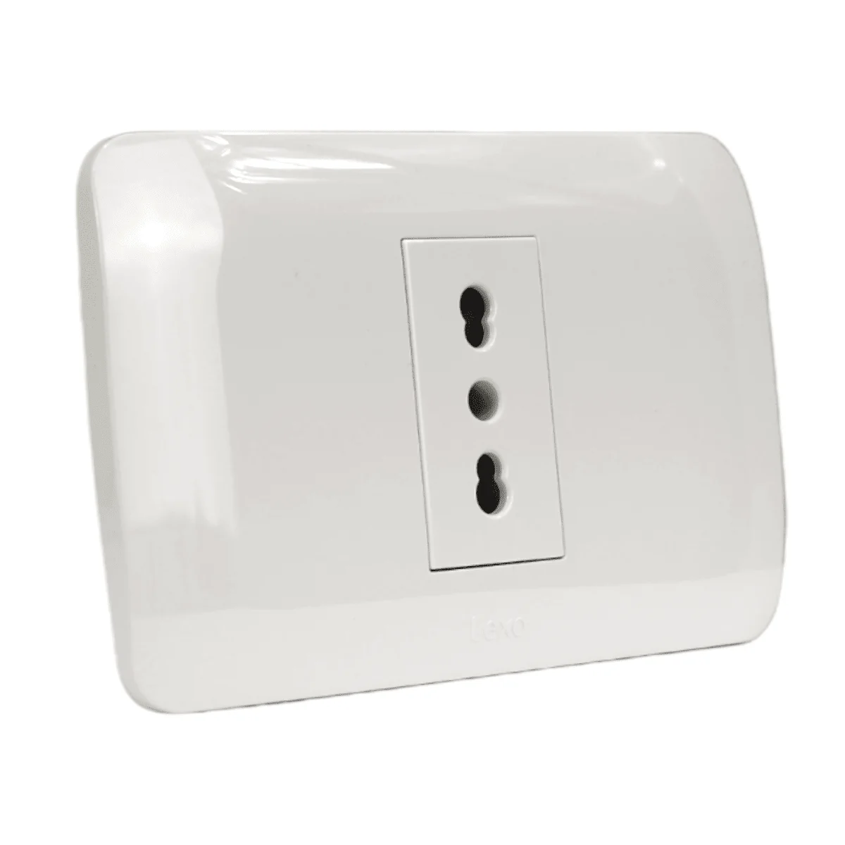 toma simple armado 10/16a blanco 5380110e