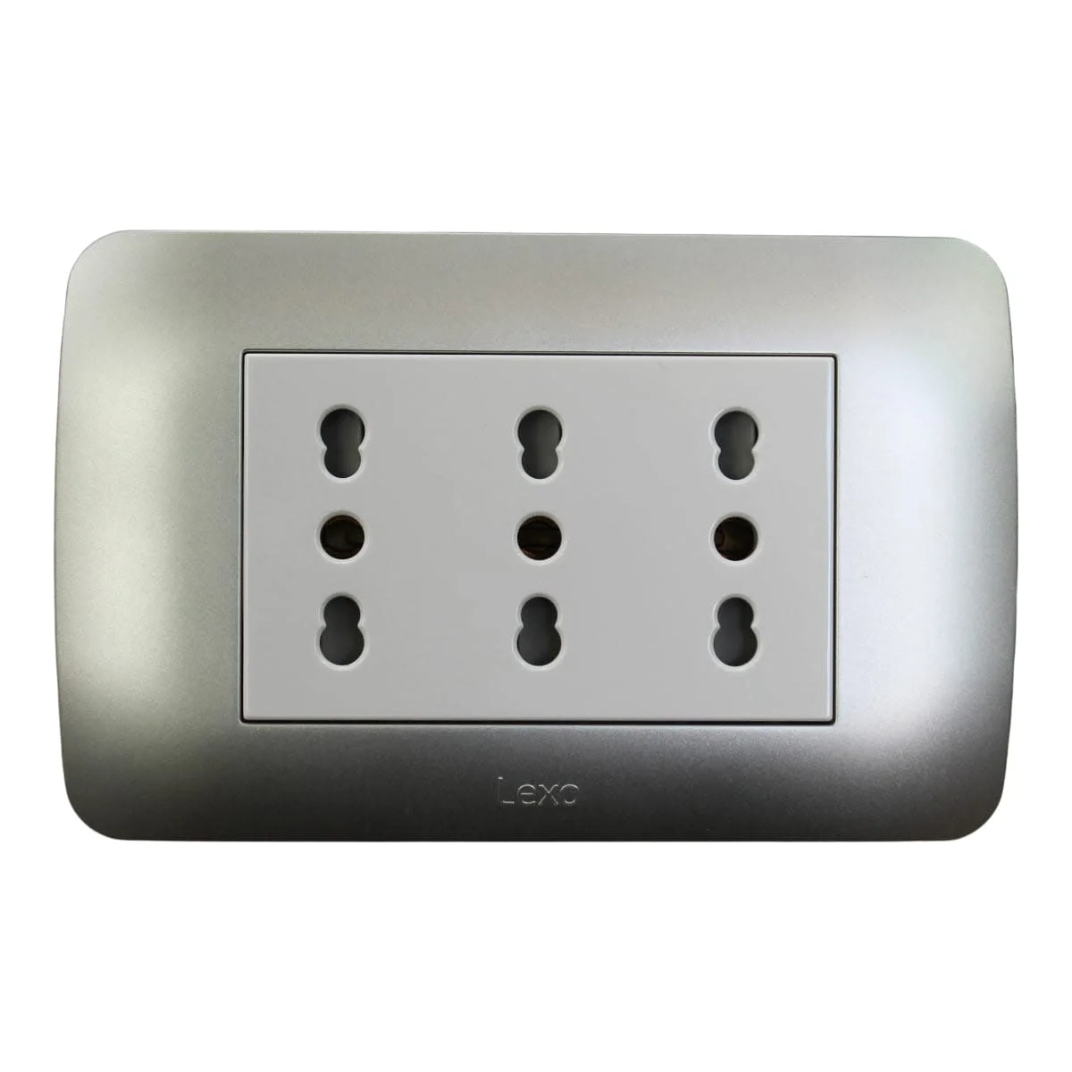 toma triplex 10/16a blanco plata 58402006 - Imagen 2