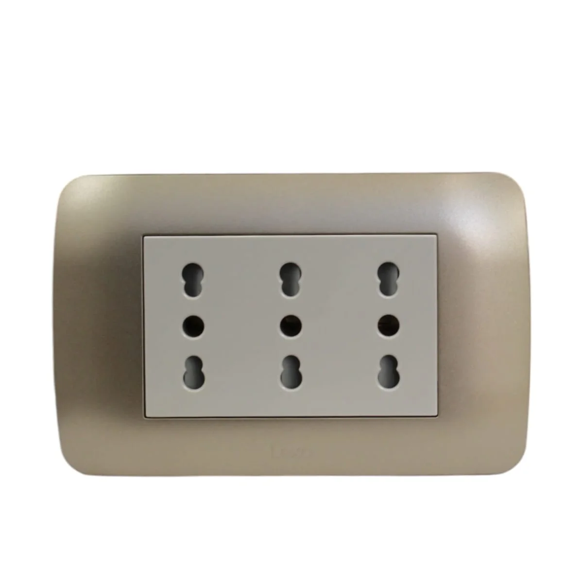 toma triplex 10/16a titanio beige 58402008 - Imagen 2