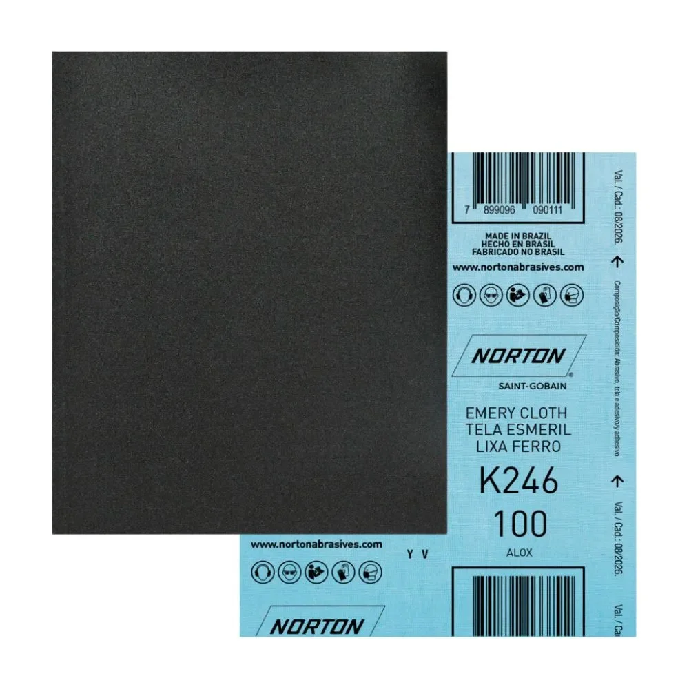 lija fierro k-246 grano 100 / norton (41k246100p)