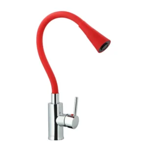 monomando lavaplatos oregon flex duo  rojo