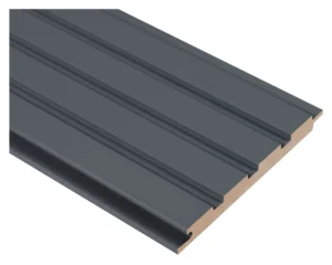 Revestimiento Ripado Gris Grafito 15X160X2440Mm 4Un
