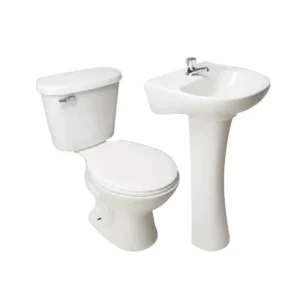 Sanitario Wc Sala De Bano Juego 4 Piezas 30 Cm Con Manilla