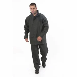 traje pu-goma junkal, verde, l
