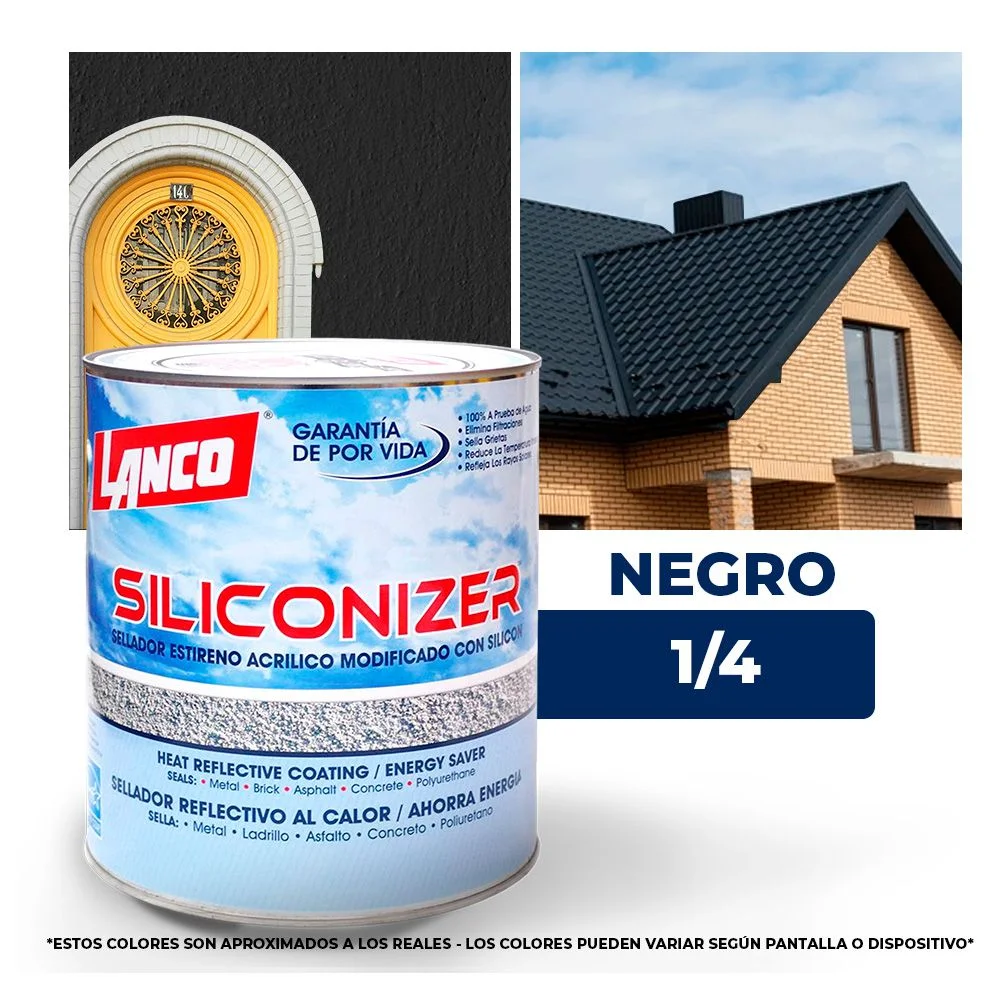 sellador techos siliconizer 1gl negro rc203-4 - Imagen 2
