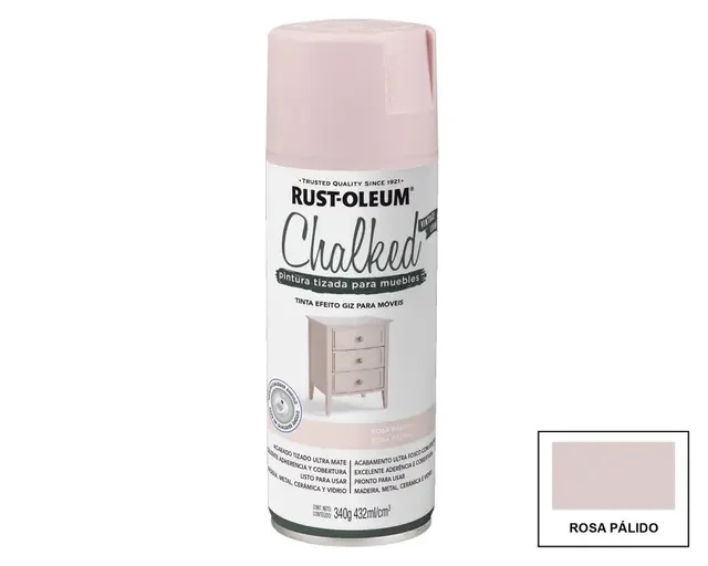 chalked aerosol rosa palido rust oleum 335345 - Imagen 2
