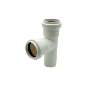 tee pvc sanitario 110x40 blanco c/goma