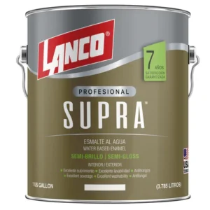 esmalte al agua supra sb 5gl tint lanco