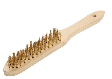Escobilla De Acero Con Mango 5 Lineas Wokin