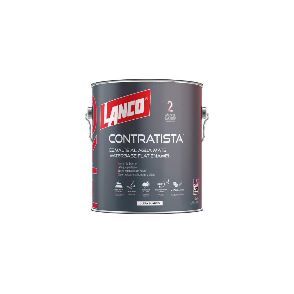 esmalte agua pro contratista mate 1gl pc4585-4