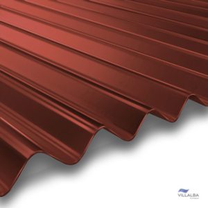 zinc micro ondulado pp 0.35x796x2.5 terracota va15