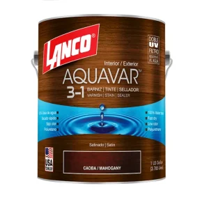 barniz aquavar nuez oscuro 1/4gl lanco aq1361-5