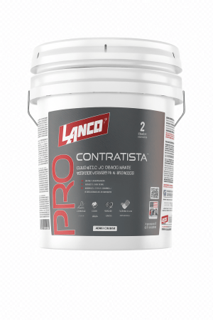 Esmalte agua pro contratista mate 4gl  Lanco