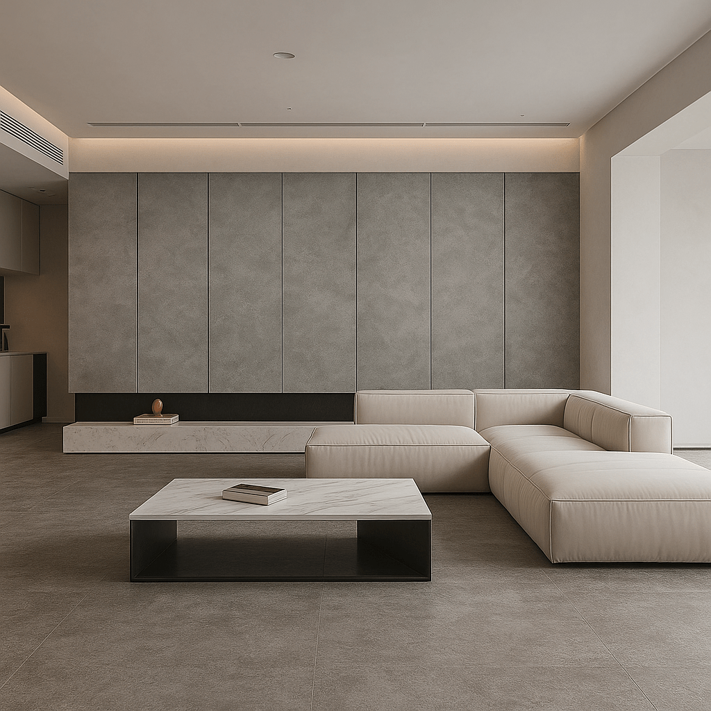 Piso SPC Concrete light grey 230x1220 2.25m2 - Imagen 2
