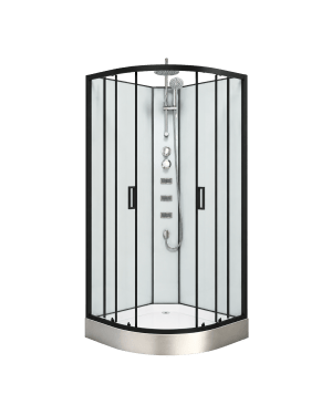 cabina ducha oasis l 90x90x205 hidromasaje curvo n